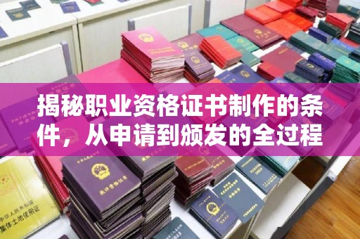 永丰揭秘职业资格证书制作的条件，从申请到颁发的全过程