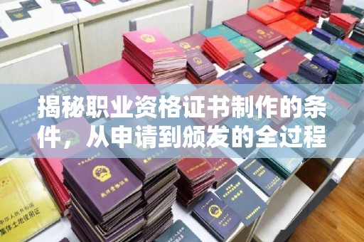 永丰揭秘职业资格证书制作的条件，从申请到颁发的全过程