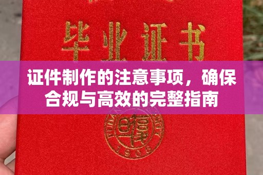永丰证件制作的注意事项，确保合规与高效的完整指南