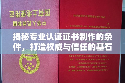 永丰揭秘专业认证证书制作的条件，打造权威与信任的基石