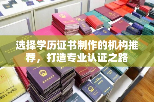 永丰选择学历证书制作的机构推荐，打造专业认证之路