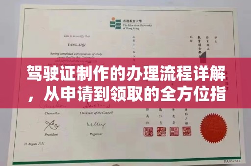 永丰驾驶证制作的办理流程详解，从申请到领取的全方位指南